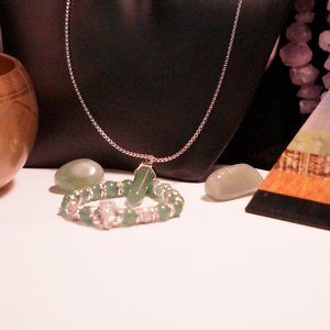 Green Aventurine  bracelet set